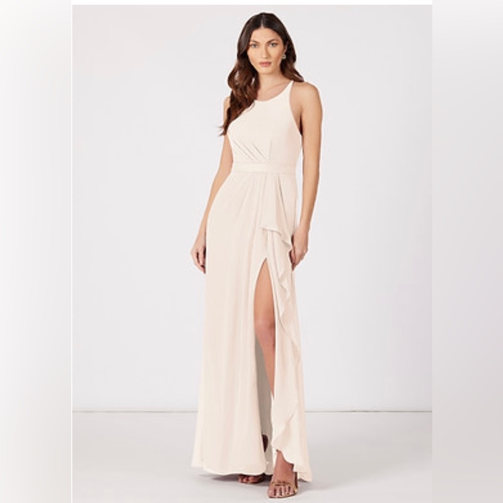 Azazie Cassandra Rose Petal Dress NWT